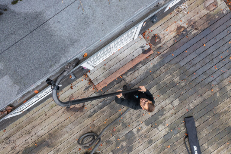 rensning af tagrender