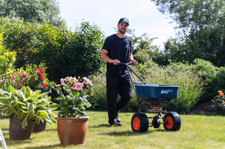 gødning af græsplæne