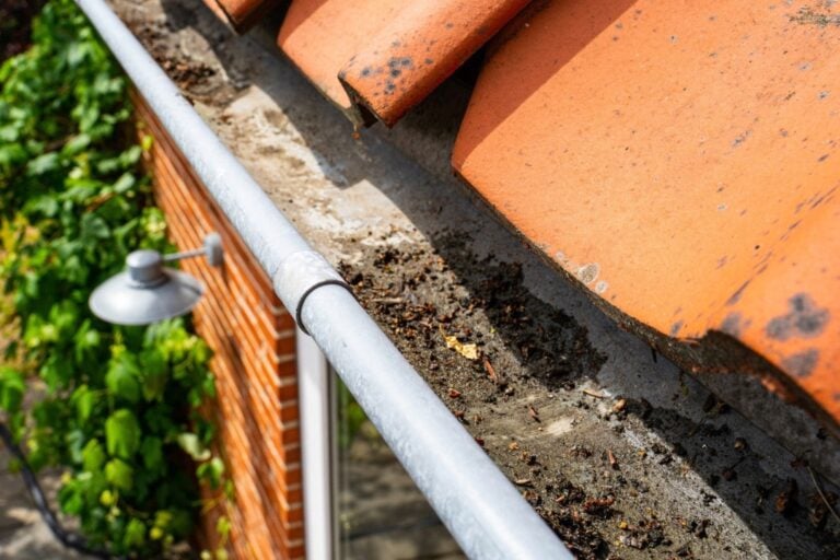 Rene tagrender efter professionlet udført tagrenderensning