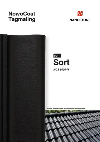 Farvekort på sort maling fra Nowocoat