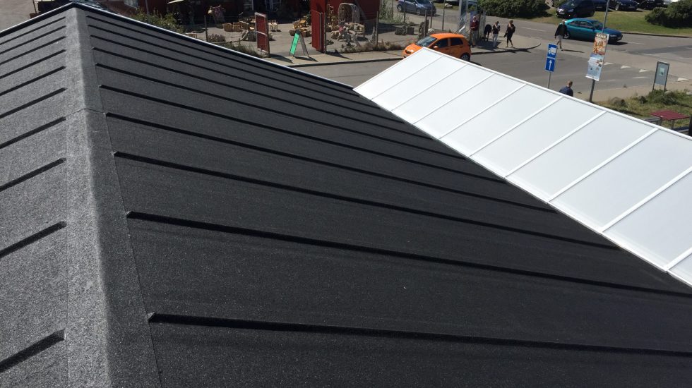 Rensning af tagpap - efter